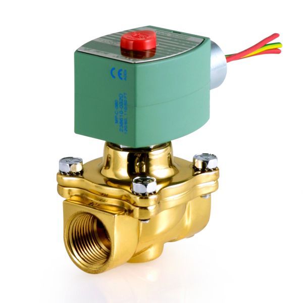 ASCO 8210B059 120/60AC 2-Way Brass 1-1/2 In Solenoid Valve  Normally Open  General Service