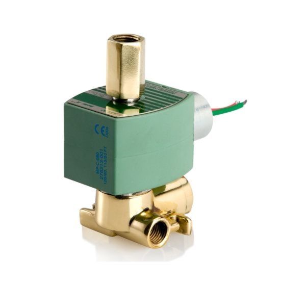 ASCO EF8317G036 120/60AC 3-Way Stainless Steel 1/4 In Solenoid Valve  Normally Closed  Quick Exhaust
