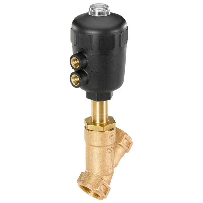 Burkert 468451 Gun Metal 2-1/2 In Piston Valve Normally Open 80 mm Operator