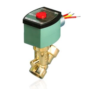 ASCO 8030G003 120/60AC 2-Way Brass 3/4 In Solenoid Valve, Normally Closed, Low Pressure