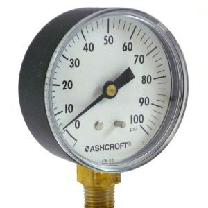 Ashcroft 3-1/2 Dial Sprinkler Pressure Gauge (Water Only) 300# Range 1/4 LM 35 1005P 02L XUL 300# Dry