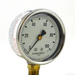 Ashcroft 2-1/2 Dial Pressure Gauge 30 Hg VAC Range 1/4