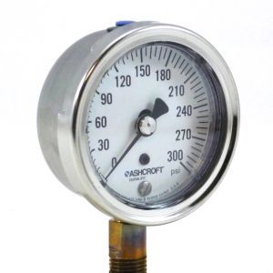 Ashcroft 2-1/2 Dial Pressure Gauge 30# Range 1/4 LM 25 1009AW 02L 30# Dry