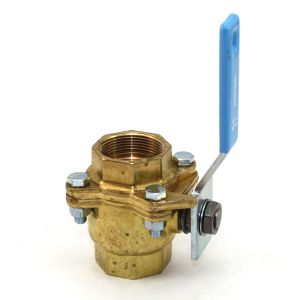 Jamesbury 1/4 Clincher Ball Valve  Threaded Ends  Brass Body