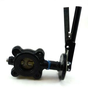2-1/2 In Cast Iron 150 LB Lugged Butterfly Valve with Lever  SS Disc  EPDM Seat  Milwaukee ML224E