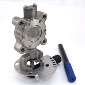 3 In SS 150 LB Lugged High Performance Butterfly Valve with Lever  SS Disc  Milwaukee HP1LSS4212