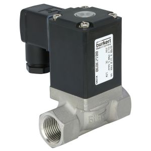 Burkert 298123 120 AC 2-Way Stainless Steel 1 In Solenoid Valve Normally Closed General Service
