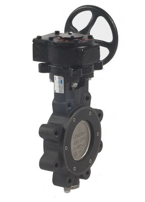 6 In CS 150 LB Lugged High Performance Butterfly Valve with Gear Op  SS Disc  Milwaukee HP1LCS4213