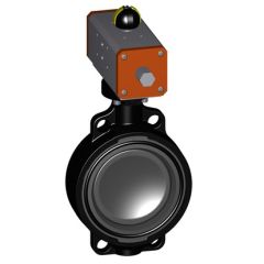 GF 199240084  3 In Type 240 PVC / EPDM Butterfly Valve with Pneumatic Double Acting Actuator
