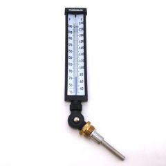Weksler A935AF6 30 - 300&deg; F Industrial Glass Tube Thermometer  9 In Scale  3.5 In Stem